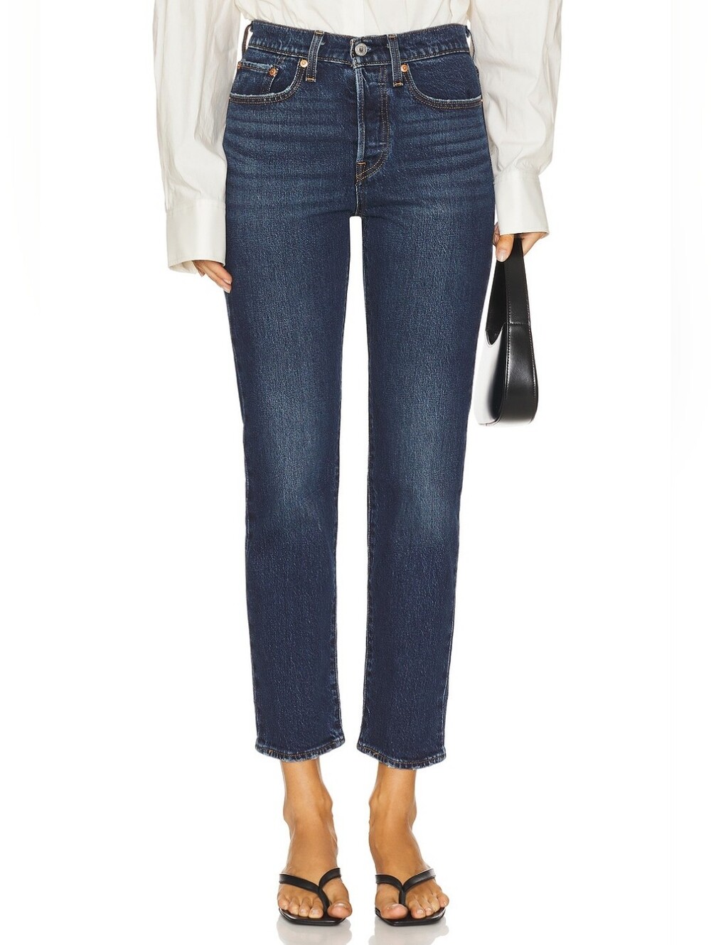 Levi's Wedgie Straight Jeans in Indifferent Indigo 28W 26L